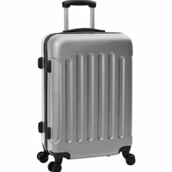 Clearance vidaXL Resväska med lås 3 pcs 50 x 31 x 78 cm ABS Plast Silver