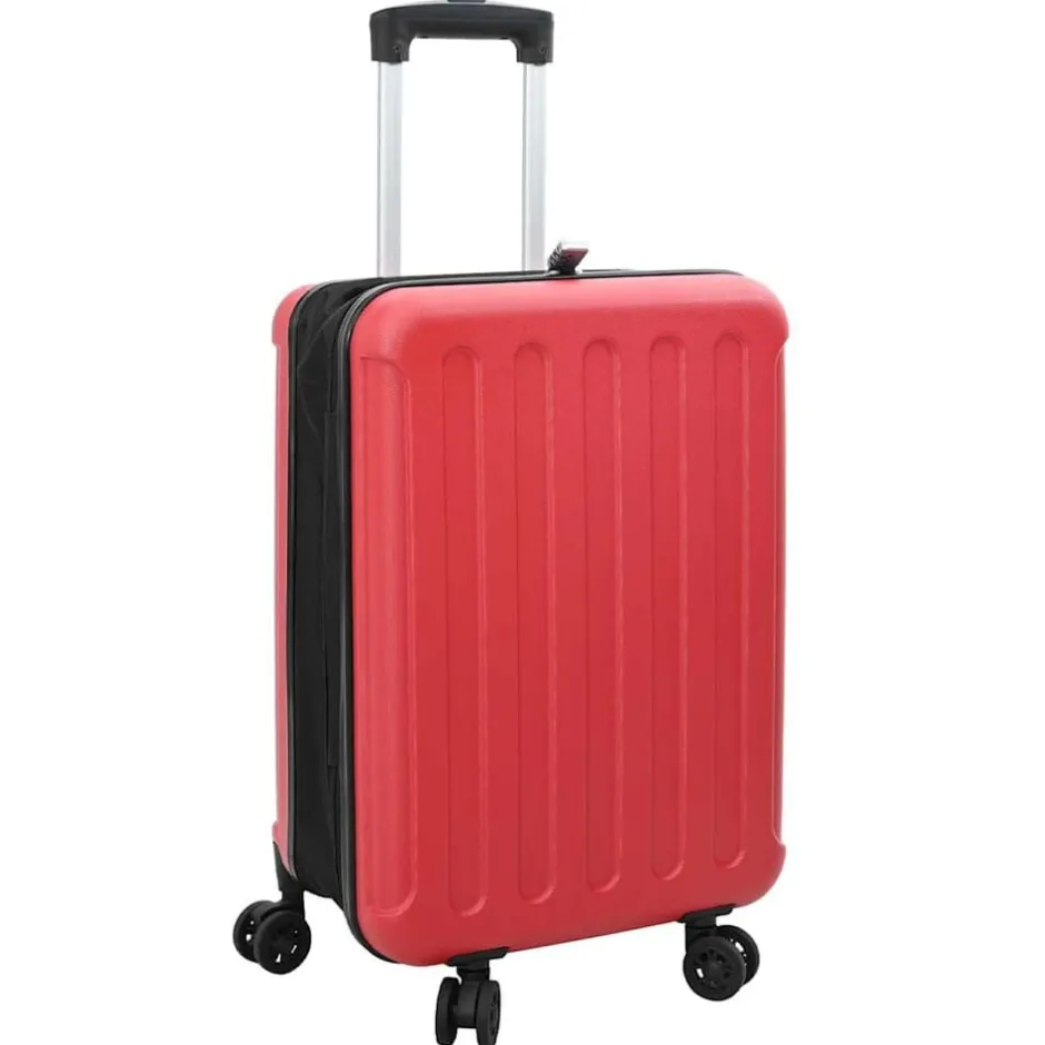 Online vidaXL Resväska med lås 34 x 23 x 55.5 cm ABS Plast Röd