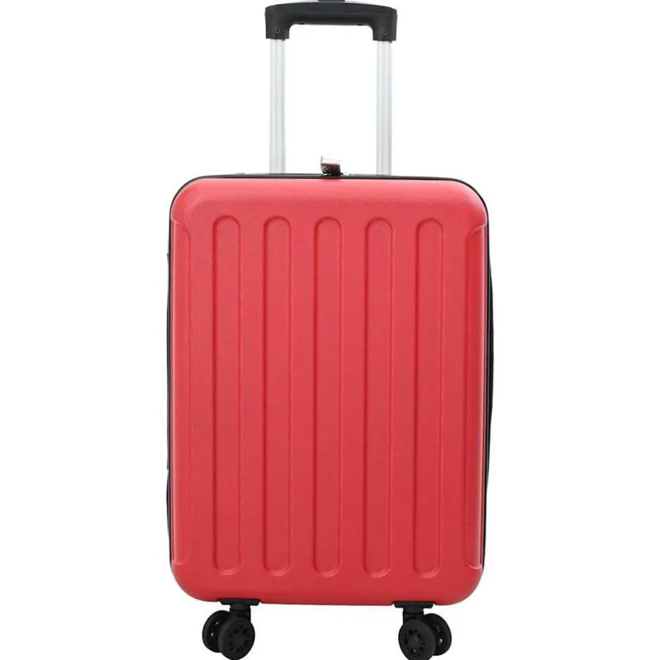 Online vidaXL Resväska med lås 34 x 23 x 55.5 cm ABS Plast Röd