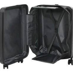 vidaXL Resväska med lås Svart 34 x 23 x 55.5 cm ABS Plast