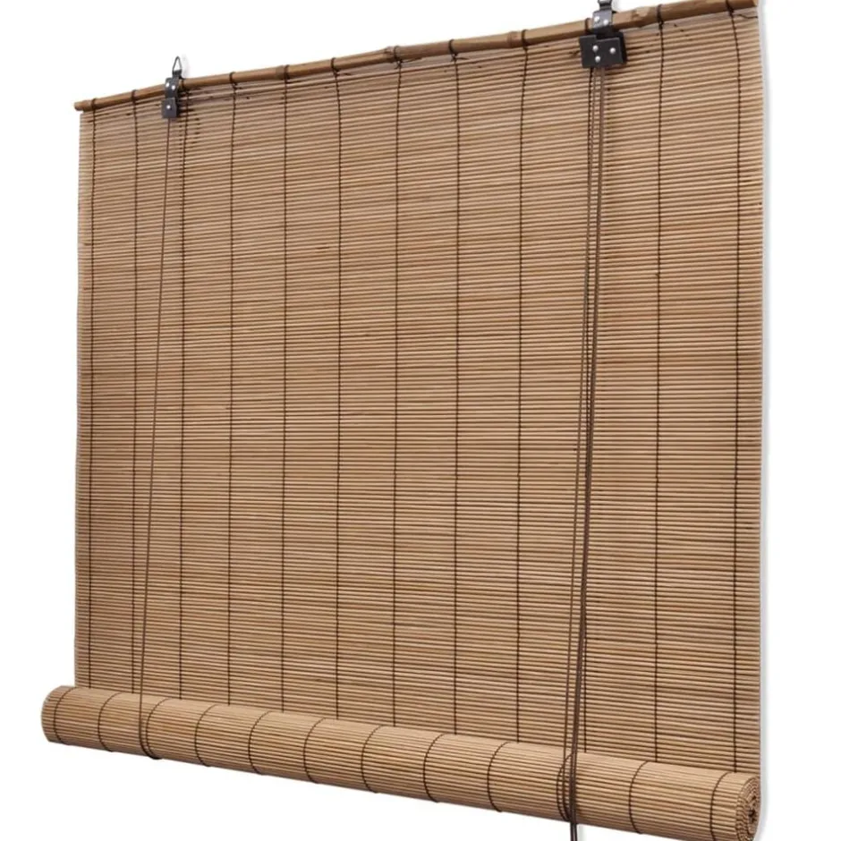 vidaXL Rullgardin bambu 80 x 160 cm Brun