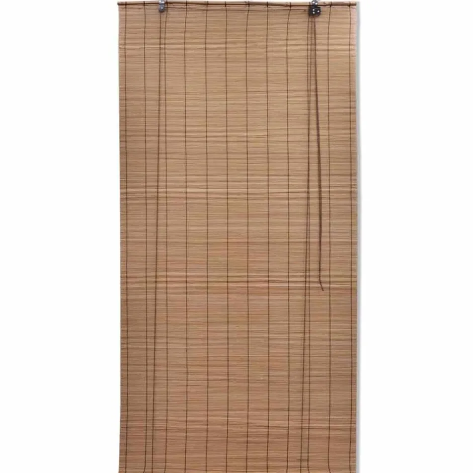 vidaXL Rullgardin bambu 80 x 160 cm Brun