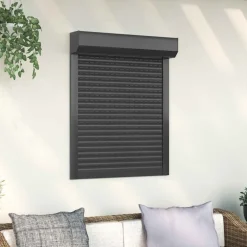 Clearance vidaXL Rulljalusi 70 x 100 cm Aluminium och polyuretan Antracit
