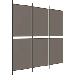 Hot vidaXL Rumsavdelare 3 paneler 150x180 cm tyg Antracit