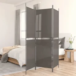 Hot vidaXL Rumsavdelare 3 paneler 150x180 cm tyg Antracit