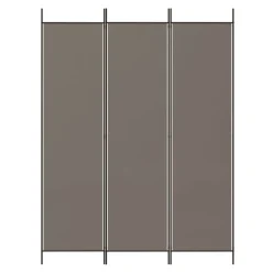 vidaXL Rumsavdelare 3 paneler antracit 150x220 cm tyg