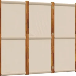 Hot vidaXL Rumsavdelare 3 paneler 210x180 cm Taupe