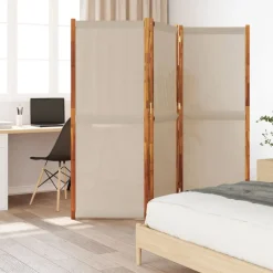 Hot vidaXL Rumsavdelare 3 paneler 210x180 cm Taupe