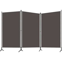 Best vidaXL Rumsavdelare 3 paneler 260x180 cm Antracit