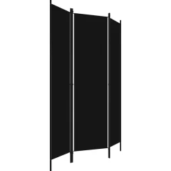Clearance vidaXL Rumsavdelare 3 paneler 150x180 cm Svart
