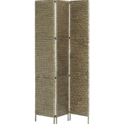 vidaXL Rumsavdelare 3 paneler vattenhyacint 116x160 cm brun