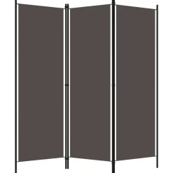 Discount vidaXL Rumsavdelare 3 paneler 150x180 cm Antracit