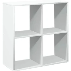 vidaXL Rumsavdelare bokhylla vit 69,5x29x69,5 cm konstruerat trä