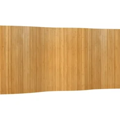 vidaXL Rumsavdelare naturlig bredd 400 cm höjd 165 cm bambu