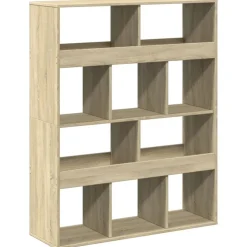 vidaXL Rumsavdelare sonoma-ek 100x33x125,5 cm konstruerat trä