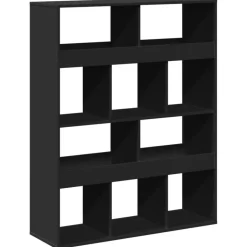 vidaXL Rumsavdelare svart 100x33x125,5 cm konstruerat trä