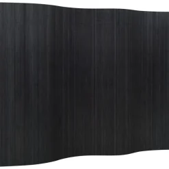 vidaXL Rumsavdelare svart bredd 250 cm höjd 165 cm bambu