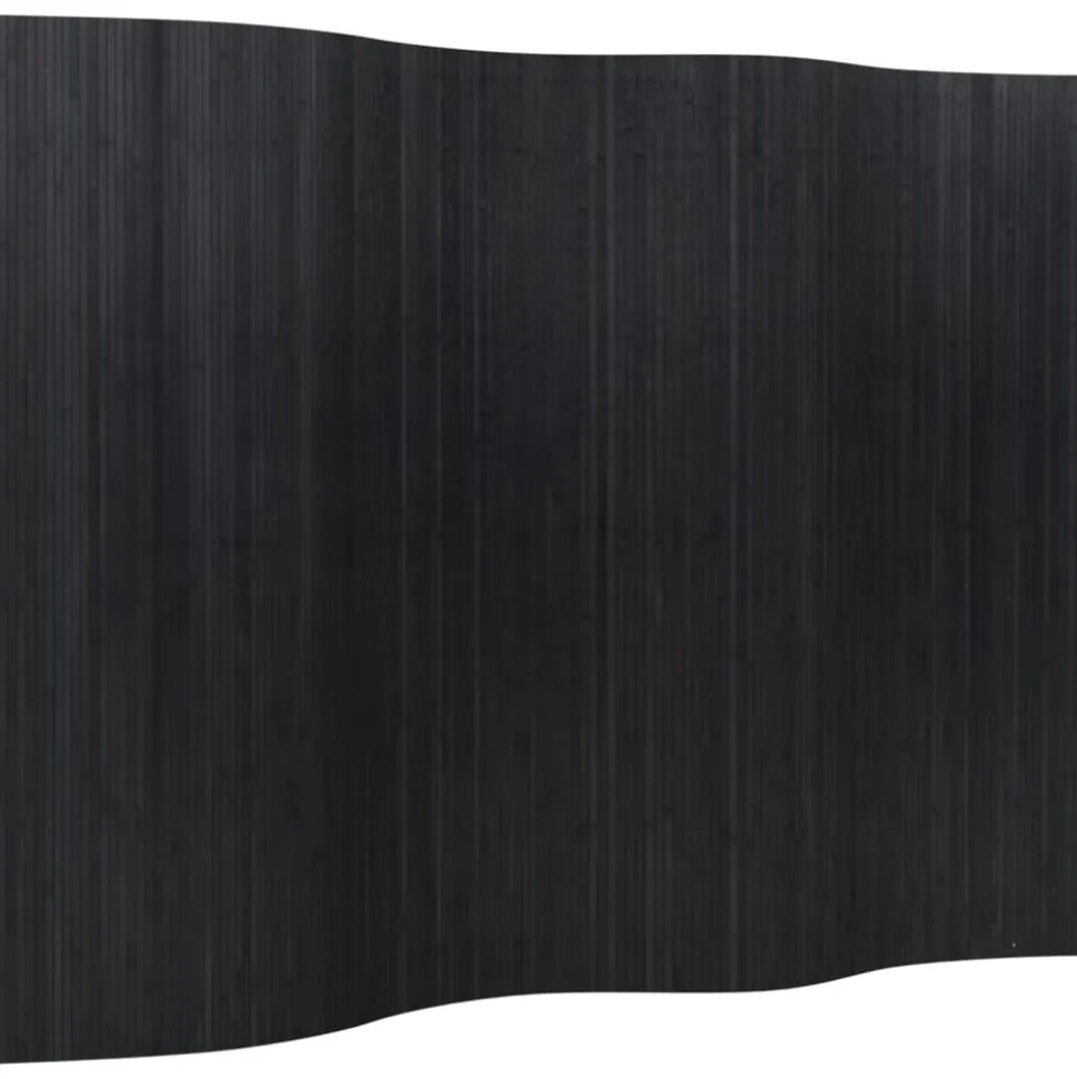 vidaXL Rumsavdelare svart bredd 250 cm höjd 165 cm bambu