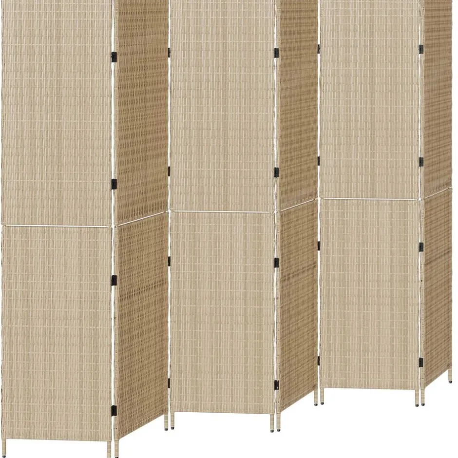 Clearance vidaXL Rumsavskiljare 292 x 180 cm konstrotting Beige