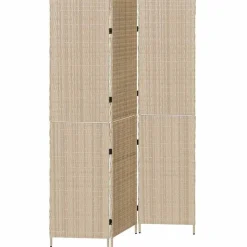 vidaXL Rumsavskiljare Beige 147 x 180 cm konstrotting