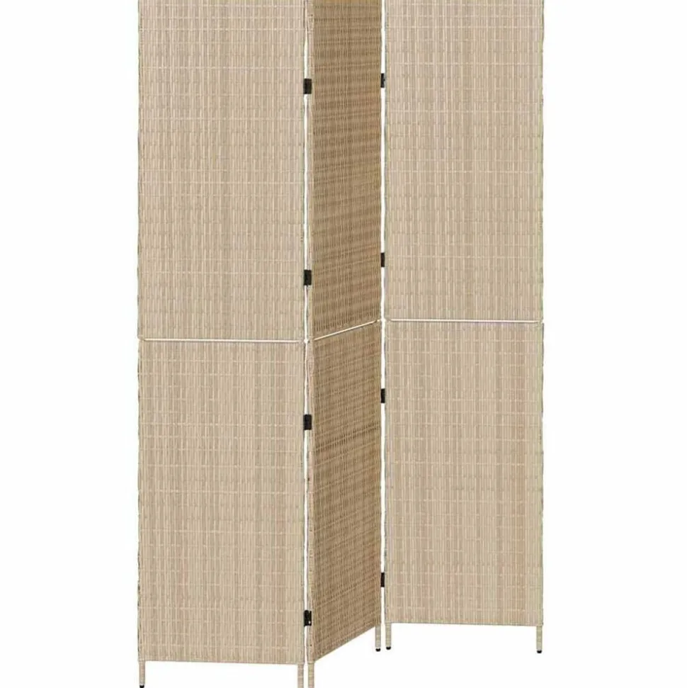 vidaXL Rumsavskiljare Beige 147 x 180 cm konstrotting