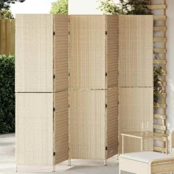 vidaXL Rumsavskiljare Beige 242 x 180 cm konstrotting