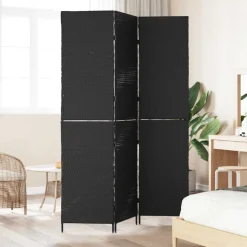 vidaXL Rumsavskiljare Svart 146 x 180 cm konstrotting