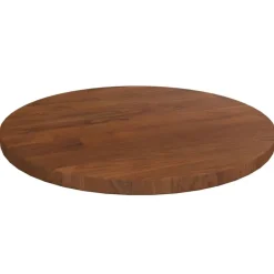 New vidaXL Rund bordsskiva Ø30x1,5 cm behandlad massiv ek Mörkbrun