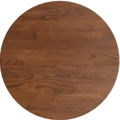 New vidaXL Rund bordsskiva Ø30x1,5 cm behandlad massiv ek Mörkbrun