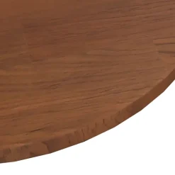 New vidaXL Rund bordsskiva Ø30x1,5 cm behandlad massiv ek Mörkbrun