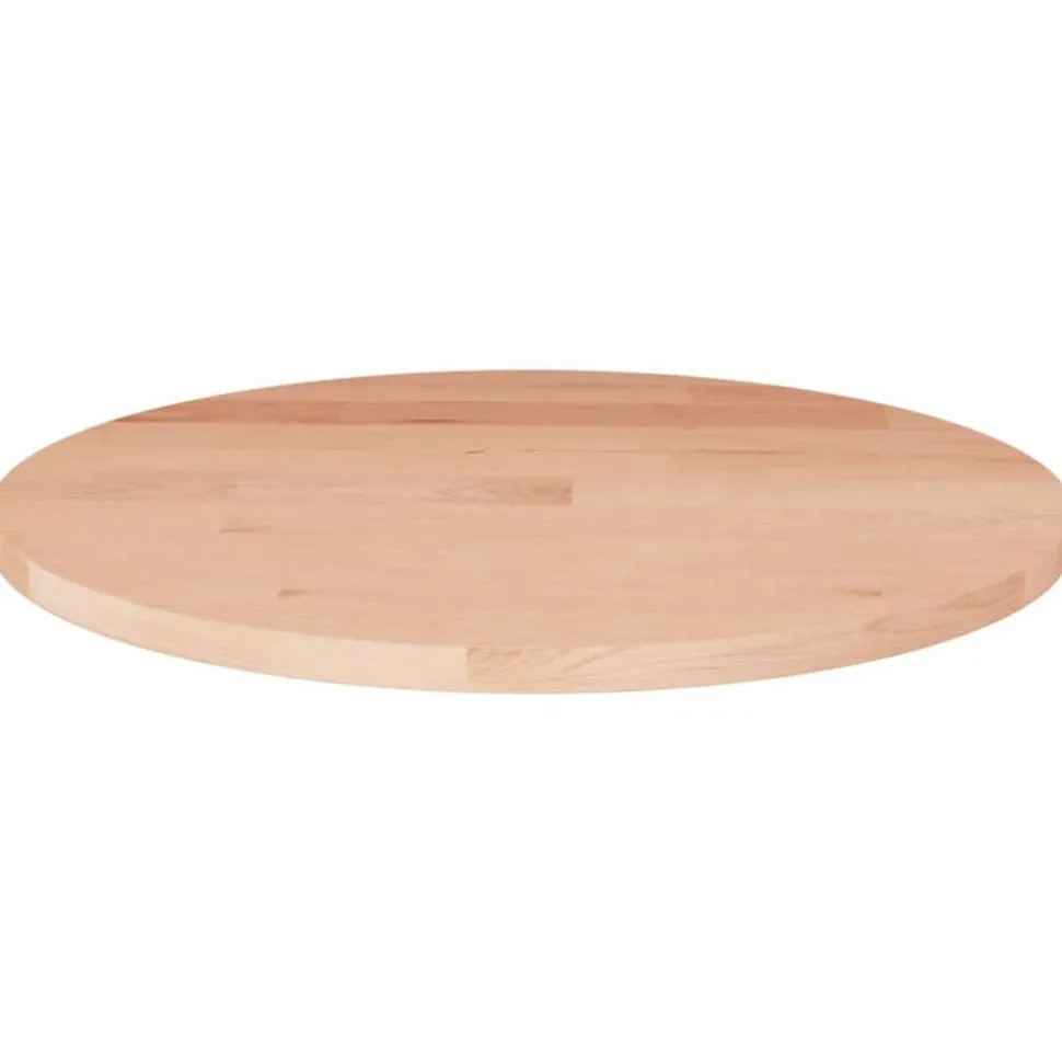 vidaXL Rund bordsskiva Ø30x1,5 cm obehandlat massiv ek