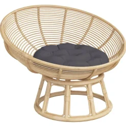 vidaXL Rund dyna antracit Ø 60 x11 cm oxfordtyg