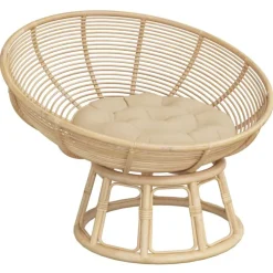 vidaXL Rund dyna beige Ø 60 x11 cm oxfordtyg