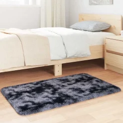 Discount vidaXL Ryamatta med lång lugg NAVARRA 60x100 cm polyester Mörkgrå