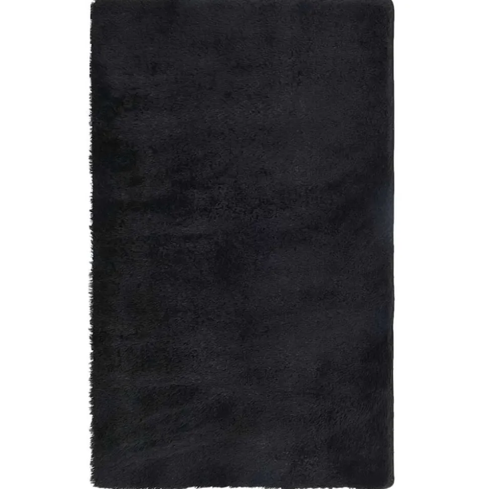 vidaXL Ryamatta med lång lugg NAVARRA svart 80x150 cm polyester