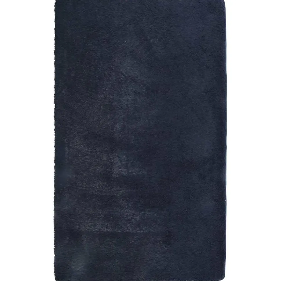 vidaXL Ryamatta med lång lugg NAVARRA marinblå 60x100 cm polyester