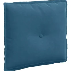 vidaXL Ryggkudde 50 x 45 cm Kordread tyg Blå