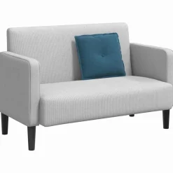 vidaXL Ryggkudde 50 x 45 cm Kordread tyg Blå