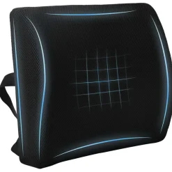 vidaXL Ryggkudde Svart Minneskum 35,5 x 30 x 12 cm