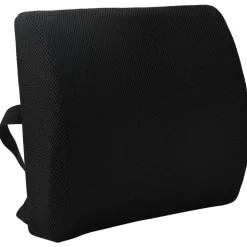 vidaXL Ryggkudde Svart Minneskum 35,5 x 30 x 12 cm