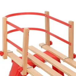 Best vidaXL Ryggstöd för kälke plywood Röd