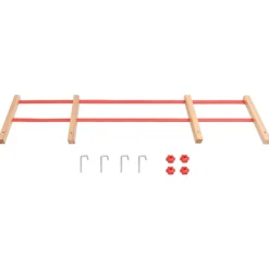 Best vidaXL Ryggstöd för kälke plywood Röd
