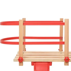 Best vidaXL Ryggstöd för kälke plywood Röd