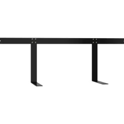 vidaXL Ryggstöd för pallsoffa 110 cm järn Svart