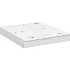 vidaXL Sandlåda granträ vit 95x90x15 cm