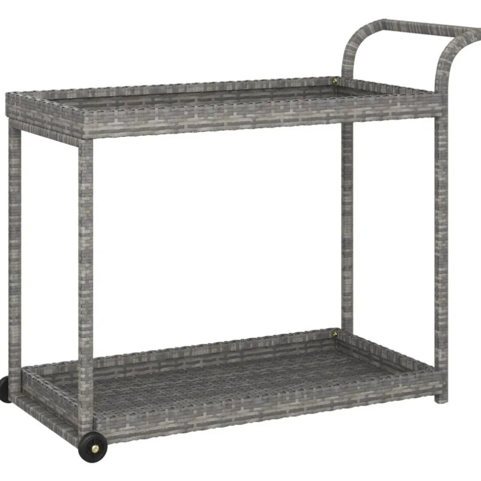 Online vidaXL Serveringsvagn 100x45x83 cm konstrotting Grå