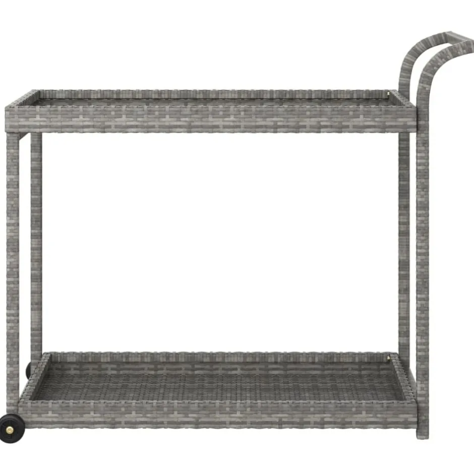 Online vidaXL Serveringsvagn 100x45x83 cm konstrotting Grå