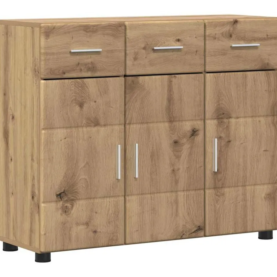 Hot vidaXL Sideboard FLORIN 88,5 x 30,5 x 73 cm Konstruerat trä artisan ek