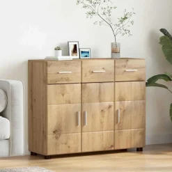 Hot vidaXL Sideboard FLORIN 88,5 x 30,5 x 73 cm Konstruerat trä artisan ek