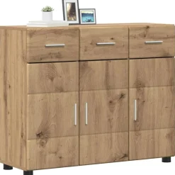 Hot vidaXL Sideboard FLORIN 88,5 x 30,5 x 73 cm Konstruerat trä artisan ek